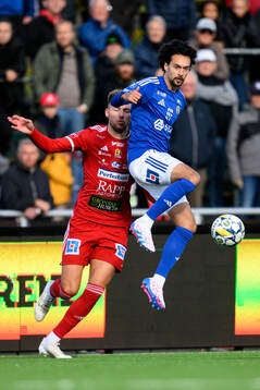 Skövde AIKs Stefan Ljubicic och GIF Sundsvalls Monir