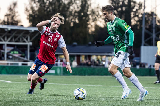 Sandvikens IFs Kasper Harletun och Brages Emil Tot Wikström