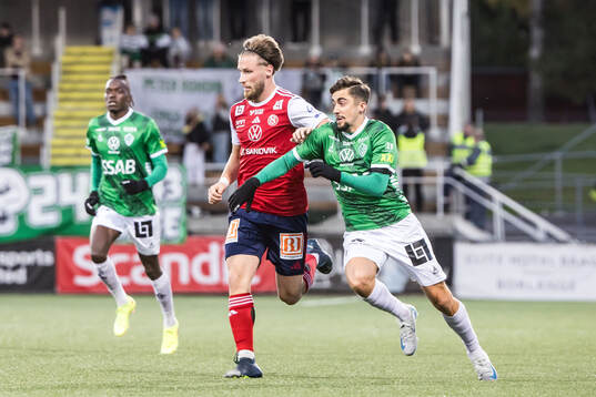 Sandvikens IFs Kasper Harletun och Brages Emil Tot Wikström