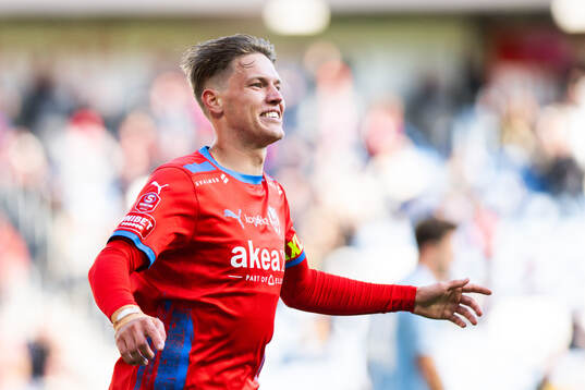 Helsingborgs Taylor Silverholt jublar