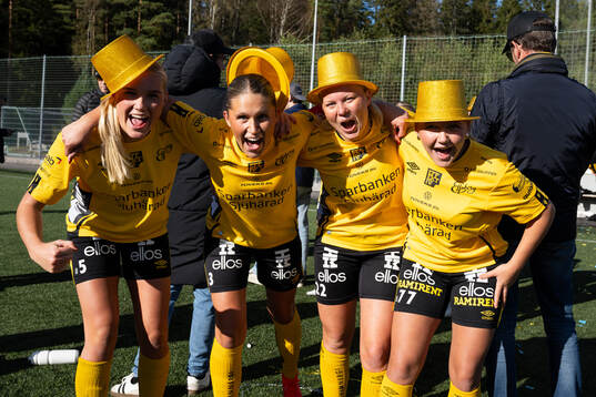 Elsfborgs spelare jublar och firar seriesegern