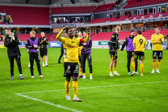 Elfsborgs Michael Baidoo jublar