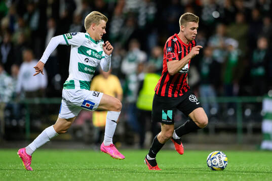 Västerås Marcus Linday och Brommapojkarnas Ludvig Fritzson