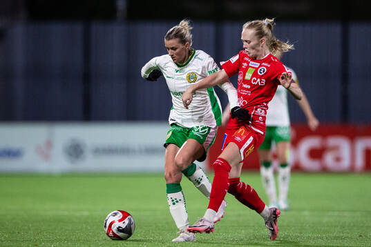 Hammarbys Thea Sørbo och KIF Örebros Minea Lassas