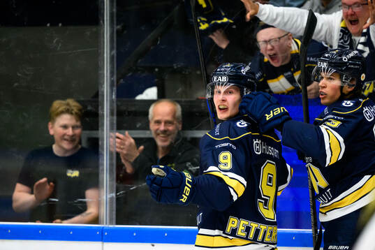 HV71s Hugo Pettersson jublar
