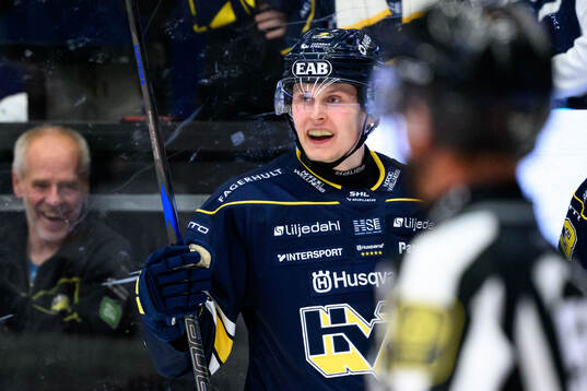 HV71s Hugo Pettersson jublar