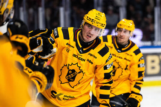 Skellefteås Max Lindholm jublar