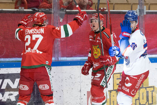 Moras Filip Björkman jublar