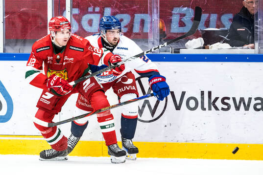 Moras Filip Björkman och IK Oskarshamns Erik Reed Bradford