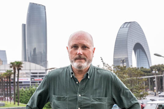Bylinebild Jan Jönsson reporter Sydsvenskan ahead of the UEFA Europa League match between Qarabag and Malmö FF on October 2, 2024 in Baku. 