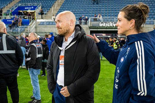An emotional Svein Graff of Vålerenga