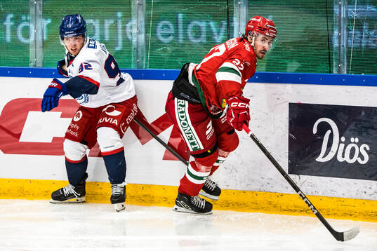 IK Oskarshamns Zion Nybeck och Moras Ludvig Levinsson