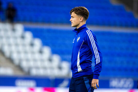 IFK Norrköpings Åke Andersson på uppvärmningen