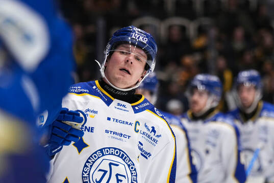 Leksands Patrik Zackrisson jublar