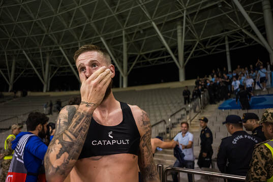 Pontus Jansson  of Malmö FF celebrates