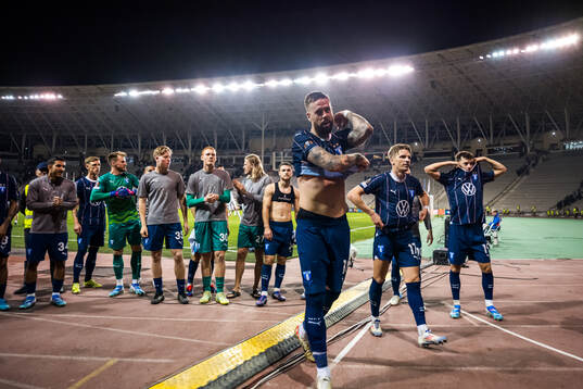 Pontus Jansson of Malmö FF celebrates