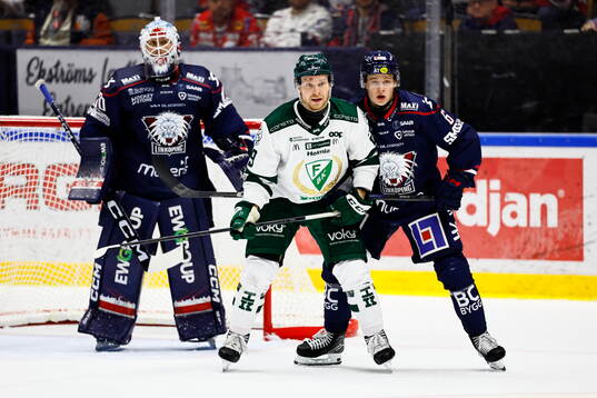 Färjestads Oskar Steen och Linköpings Mattias Hävelid