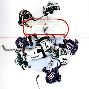 Avblåst strax före pucken i mål