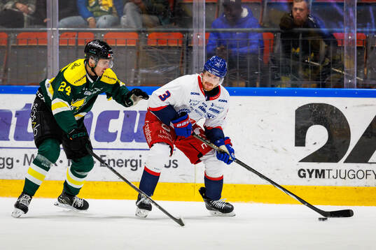 Östersunds Casper Larsson och IK Oskarshamns Niclas