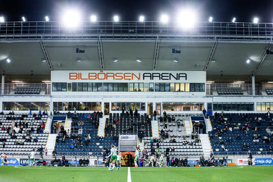 Interriör vy av Bilbörsen Arena
