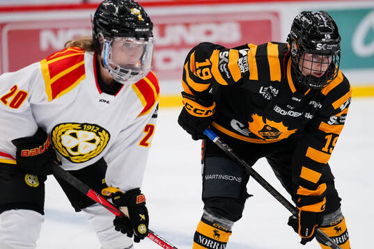 Brynäs Celine Tedenby och Skellefteås Jenna Pirttijärvi