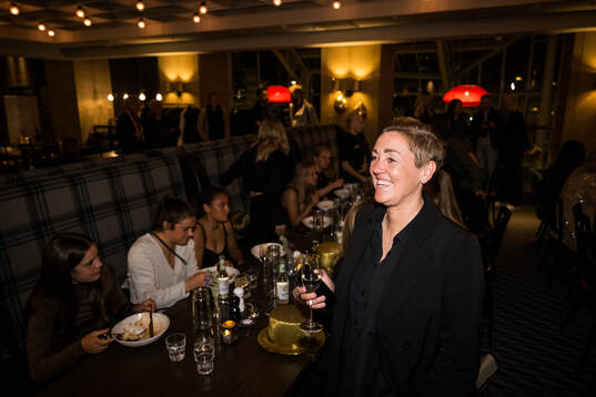FC Rosengårds sportchef Therese Sjögran på guldfesten