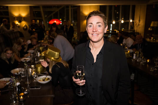 FC Rosengårds sportchef Therese Sjögran på guldfesten