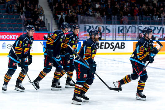 Djurgårdens Edvin Hammarlund, Hugo Blixt, Hampus Larsson,