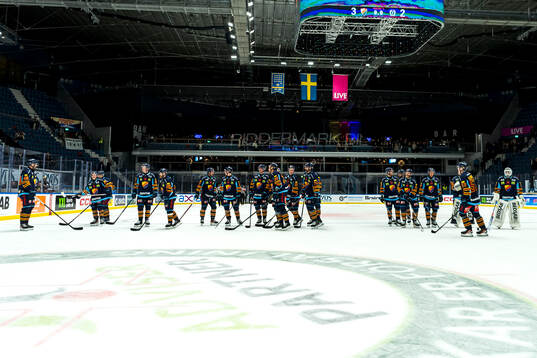 Djurgårdens spelare jublar