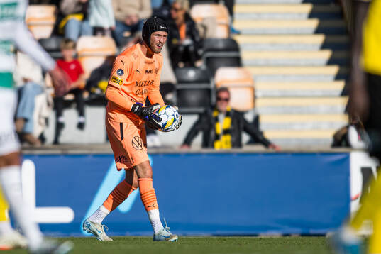 Mjällbys målvakt Noel Törnqvist