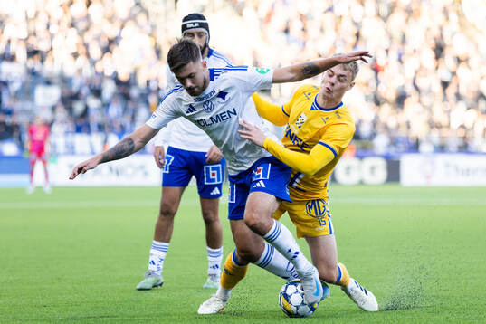 IFK Norrköpings Tim Prica och IFK Göteborgs David Kjær