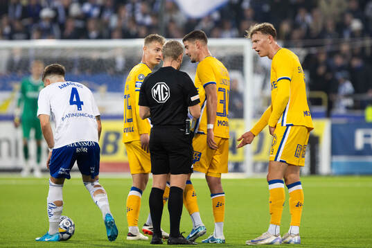 IFK Göteborgs David Kjær Kruse och Laurs Skjellerup i