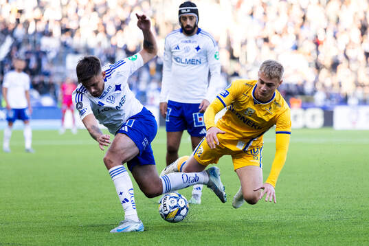IFK Norrköpings Tim Prica och IFK Göteborgs David Kjær