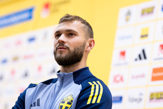 Jesper Karlström of the Swedish men's football national