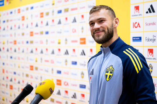Jesper Karlström of the Swedish men's football national