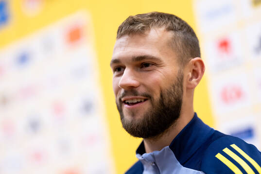 Jesper Karlström of the Swedish men's football national