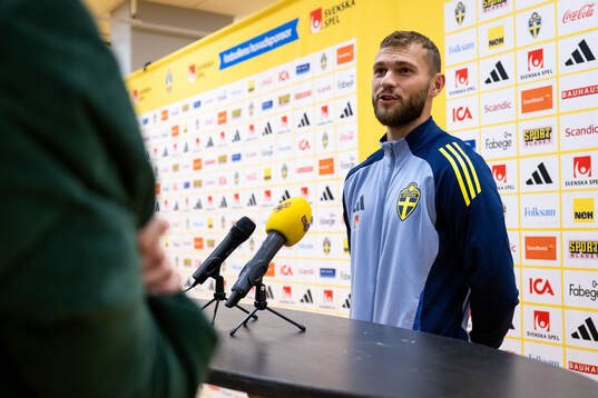 Jesper Karlström of the Swedish men's football national