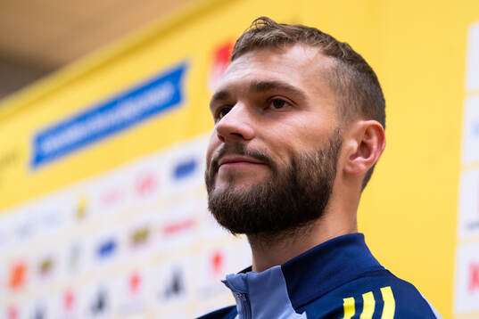 Jesper Karlström of the Swedish men's football national