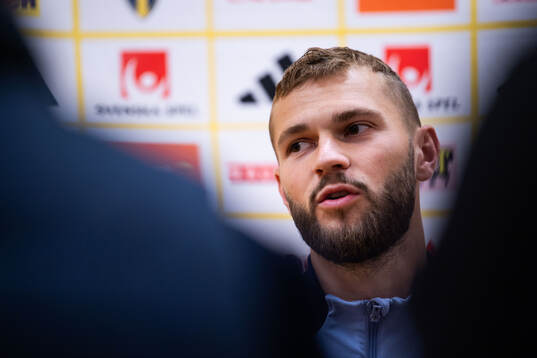 Jesper Karlström of the Swedish men's football national