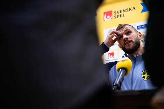 Jesper Karlström of the Swedish men's football national