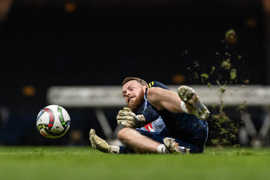 Goalkeeper Viktor Johansson of the Swedish men’s national football team