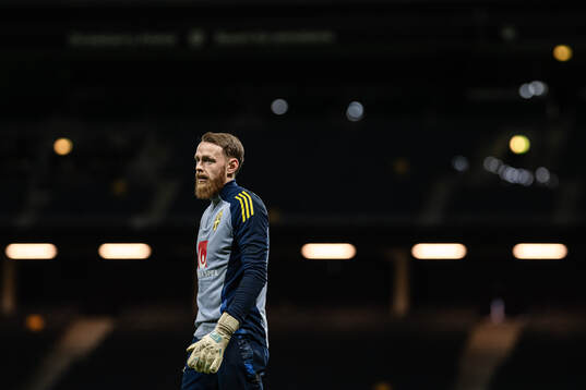 Goalkeeper Viktor Johansson of the Swedish men’s national football team