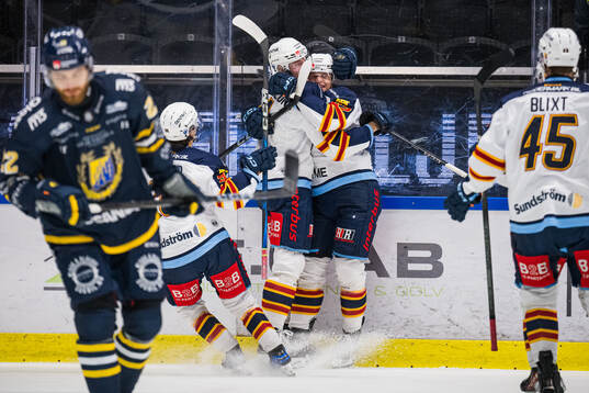 Djurgårdens Hampus Larsson jublar