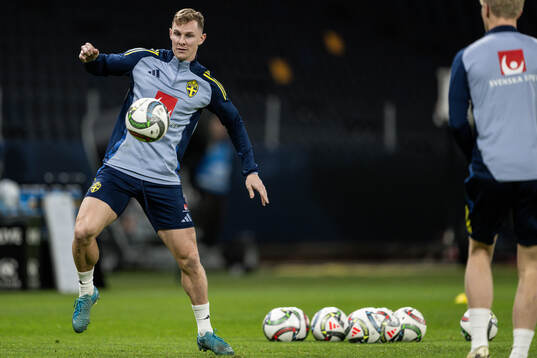 Emil Krafth of the Swedish men's football national team at