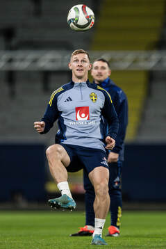 Emil Krafth of the Swedish men's football national team at