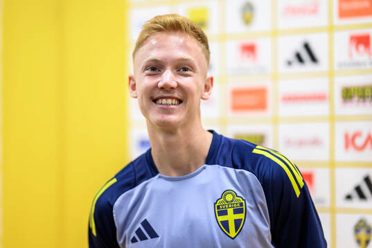 Hugo Larsson of the Swedish men's football national team