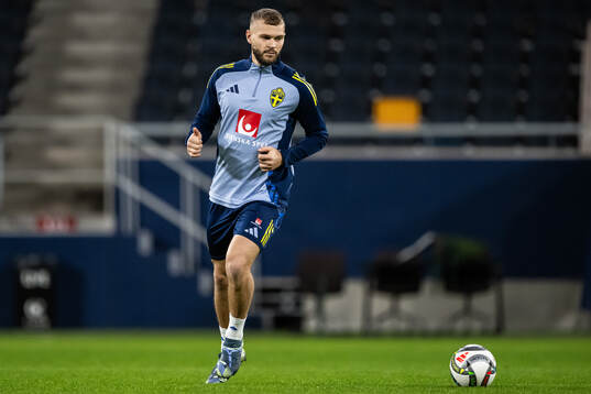 Jesper Karlström of the Swedish men's football national