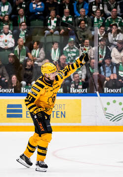 Skellefteås Max Lindholm jublar