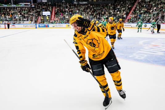Skellefteås Max Lindholm jublar