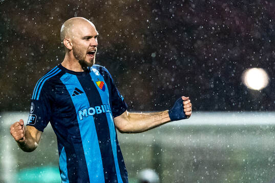 Djurgårdens Marcus Danielson jublar
